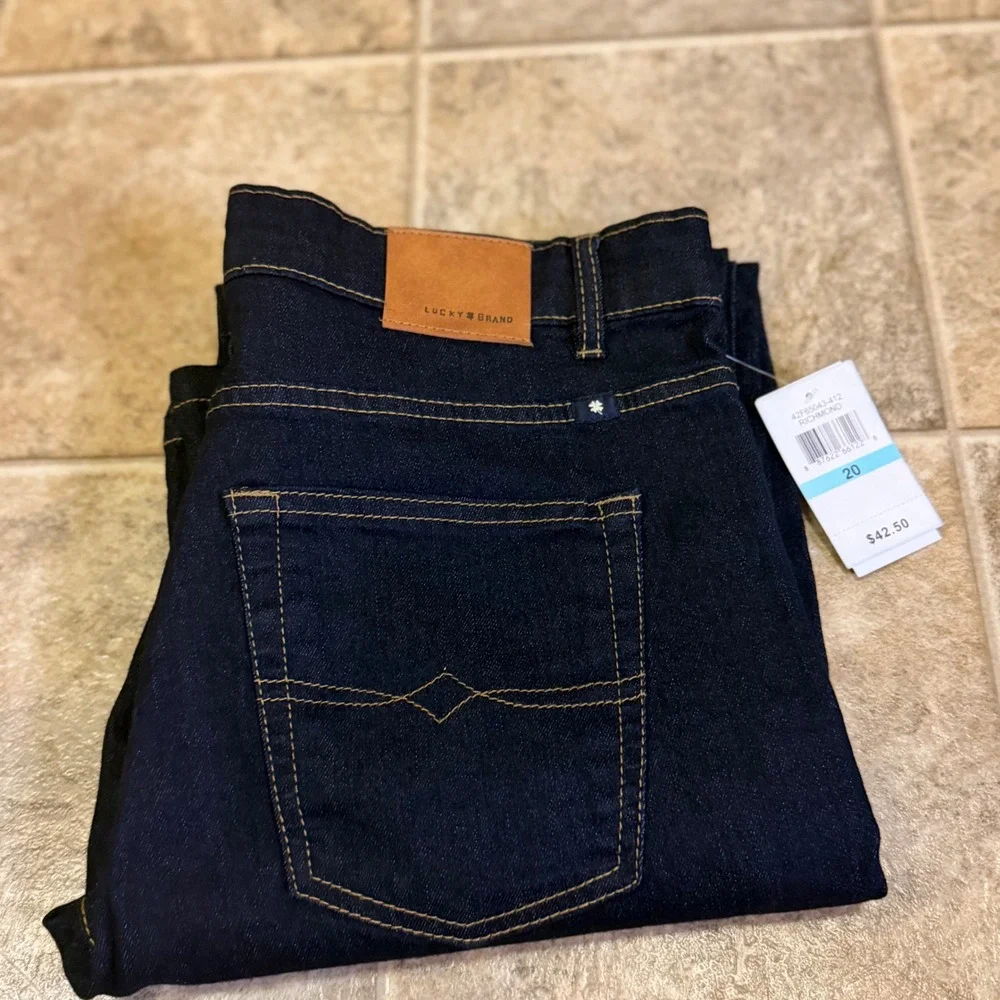 Lucky Brand Kids Classic Straight‎ Jeans Richmond Dark Wash Indigo Size 20